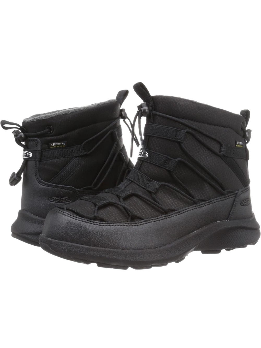 NEW KEEN Uneek Waterproof Chukka Boot Black/Black